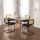 2 Pieces Mid-Century Modern Dining Chair with Cantilever Design