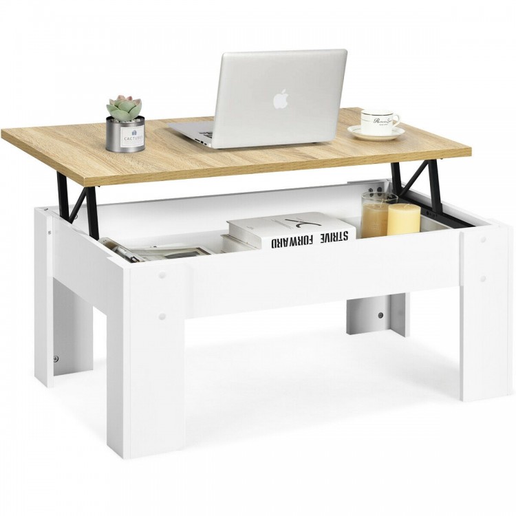 Lift Top Coffee Table with Hidden Storage Compartment