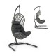 Egg Chair with Stand PE Rattan Swing Hammock Chair with Pillow and Cushion