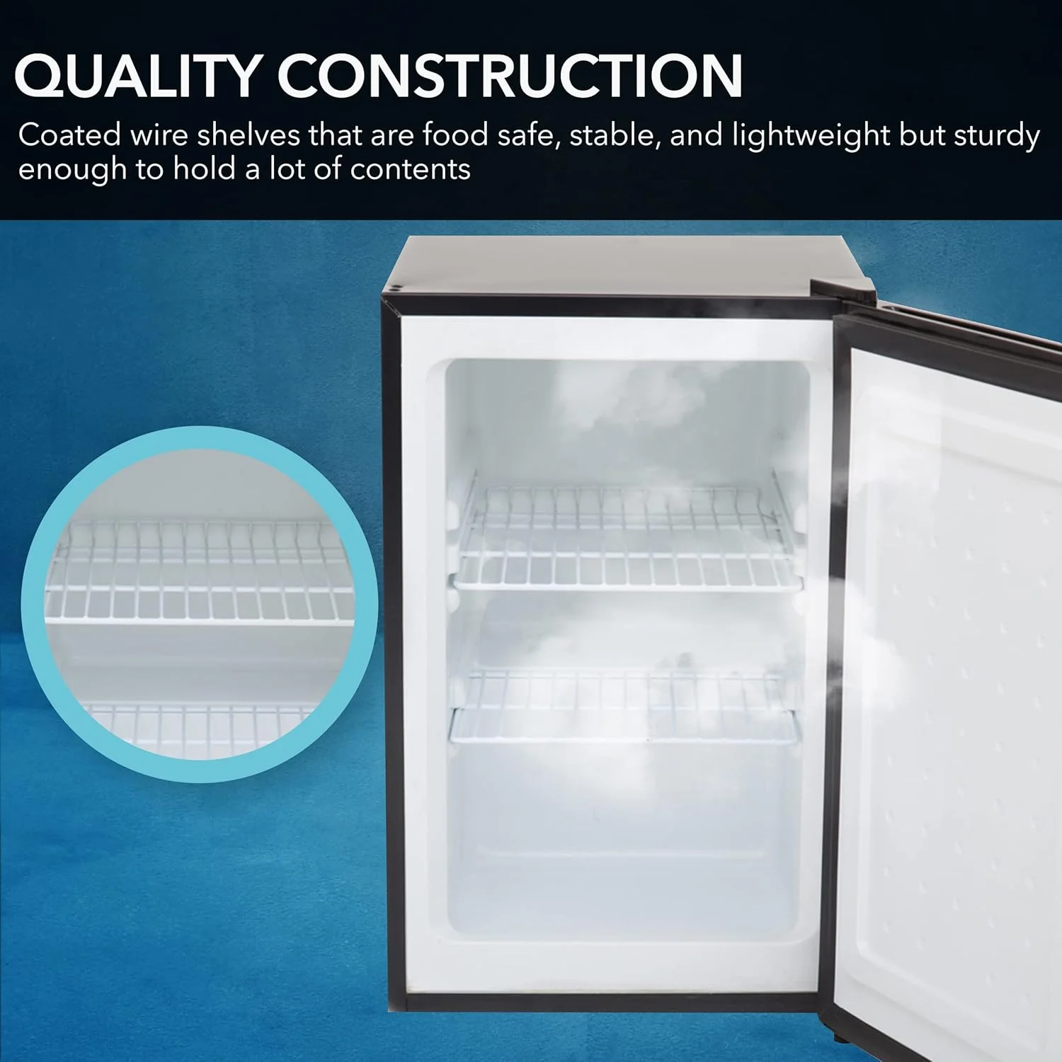 Whynter CUF-112SS Mini, Energy Star Rated Small Upright Freezer with Lock, Stainless Steel -1.1 Cubic Feet