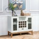 Wood Wine Storage Cabinet with Sideboard and Console