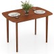 Wooden Dining Table for 2-4 People Kitchen Table with Rubber Wood Legs