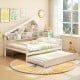 House-Shaped Full Size Daybed with Twin Size Trundle