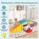 6 Pieces Foam Climbing Blocks Soft Play Climbing for Toddlers with Tunnel