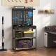 Tool Storage Workbench with Pegboard with 14 Hanging Accessories for Garage