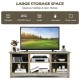 58 Inch 2-Tier TV Stand Entertainment Media Console Center