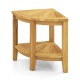 Teak Wood Shower Bench with Storage Shelf for Inside Shower to Sit on