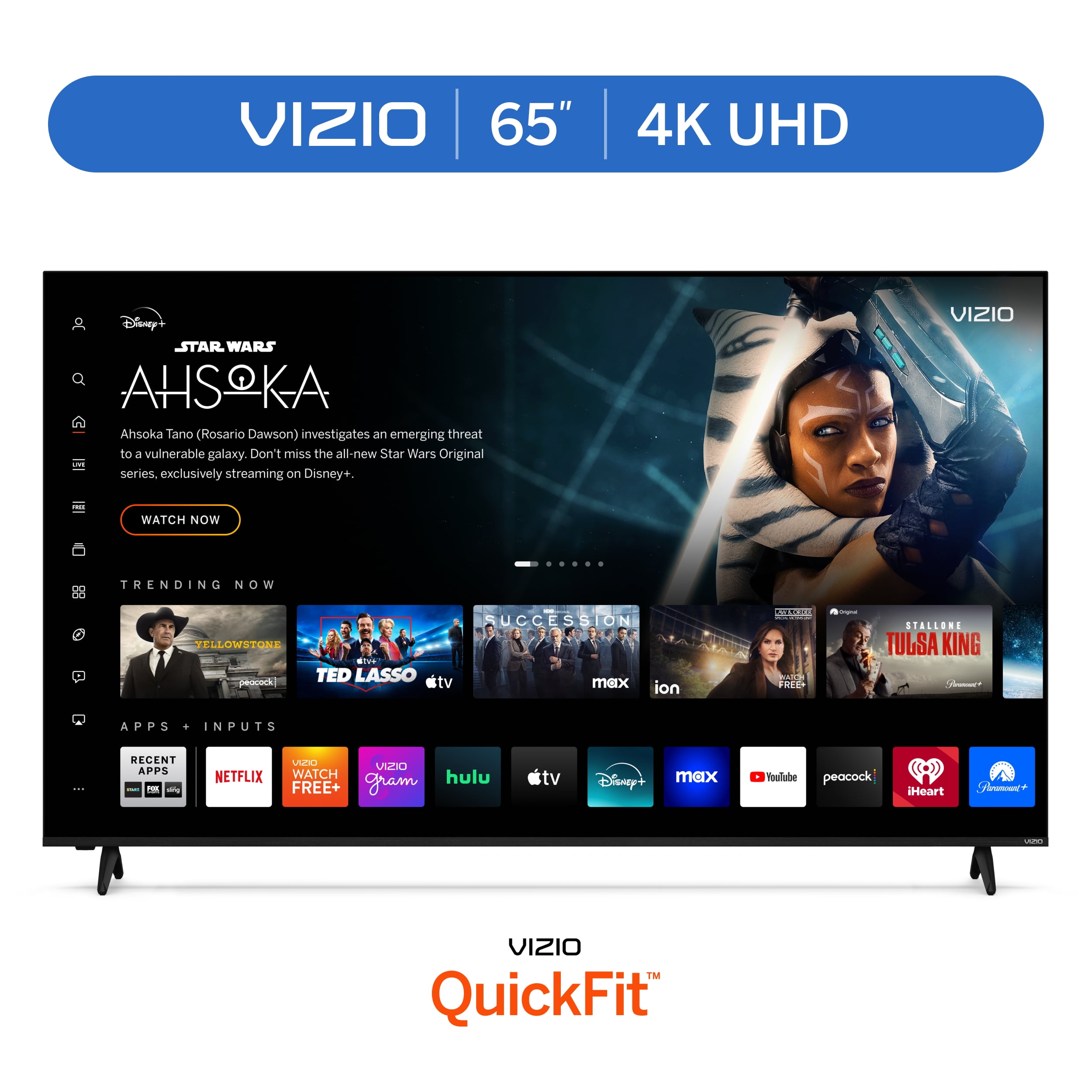 VIZIO 65′′ 4K UHD HDR Smart TV with Dolby Vision, WiFi 6, and Voice Control – Model V4K65M-0804