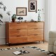 6-Drawer Dresser with Interlock System for Bedroom Living Room