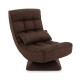 5-Level Adjustable 360° Swivel Floor Chair with Massage Pillow