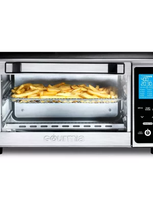 Gourmia 6-Qt Digital Window Air Fryer with 12 Presets & Guided Cooking Black