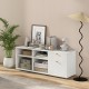 Storage Cabinet TV Console Cabinet with 2 Drawers and 4 Cubes for Entryway Living Room