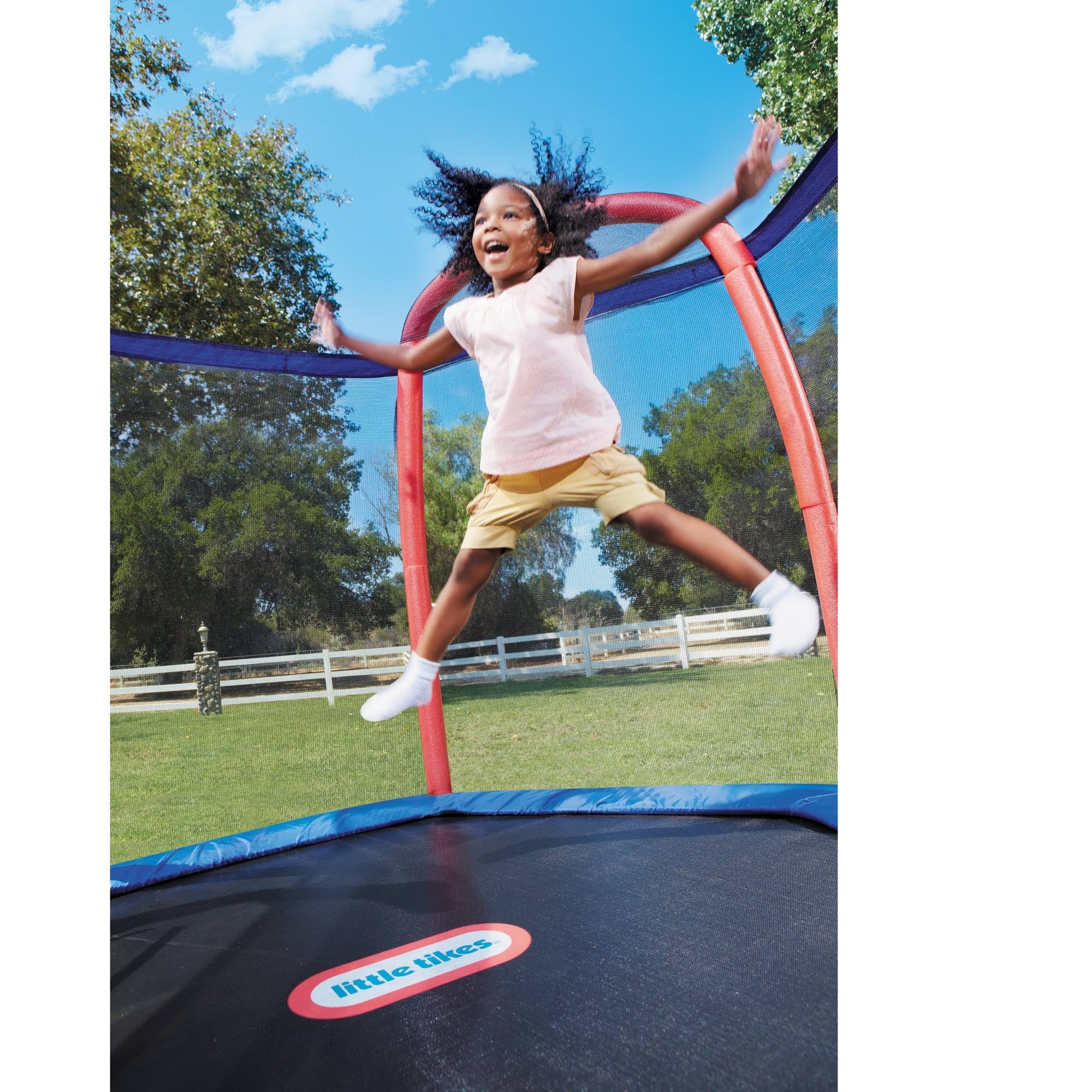 Little Tikes 7& Climb &n Slide Trampoline with Enclosure