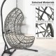 Egg Chair with Stand PE Rattan Swing Hammock Chair with Pillow and Cushion