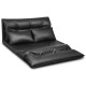 Foldable PU Leather Leisure Floor Sofa Bed with 2 Pillows