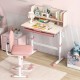 Height Adjustable Kids Study Desk with Tilt Desktop