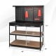 48 Inch Workbench with Pegboard and Drawers