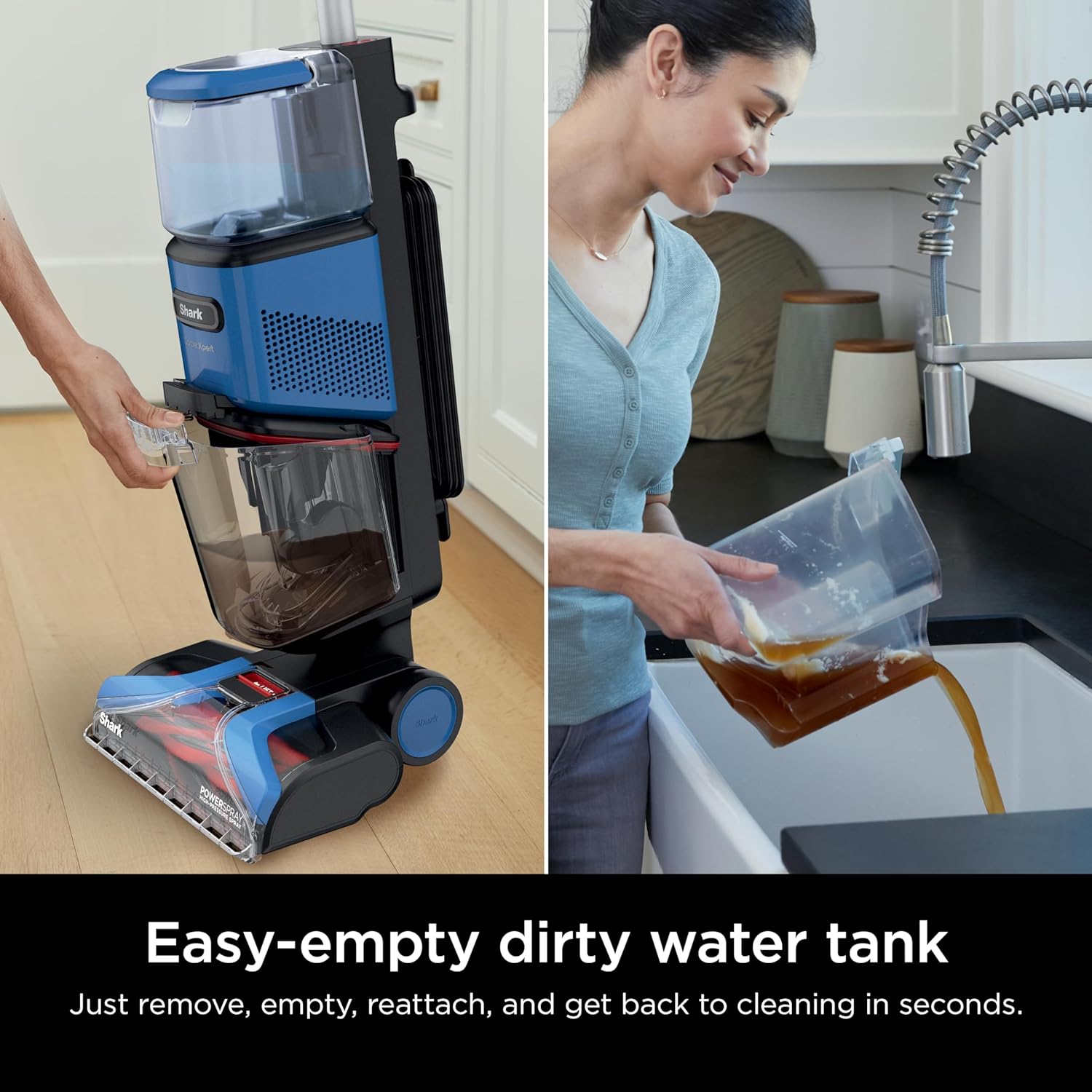 Upright Carpet, Area Rug & Upholstery Cleaner with StainStriker, Built-in Spot & Stain Cleaner, Perfect for Pets, Deep Cleaning & Tough Stain Removal, Carpet Shampooer, Cyan