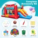 5-in-1 Ice Cream Inflatable Bounce House with Ball Pit and Slide with 480W Blower