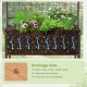 Raised Garden Bed with Trellis 2-tier Storage Shelves