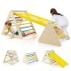 3 Piece Toddler Triangle Set Montessori with 2 Climbing Triangles and 1 Ramp