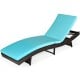 Patio Folding Chaise Lounge with 5 Adjustable Levels and Cushion