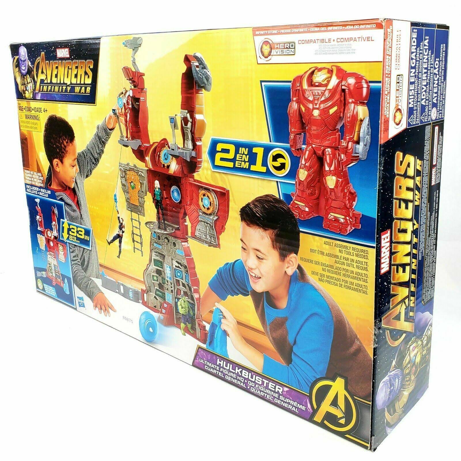 Hasbro Marvel Avengers Infinity War Hulkbuster HQ Playset with Tower, Launcher & Zipline
