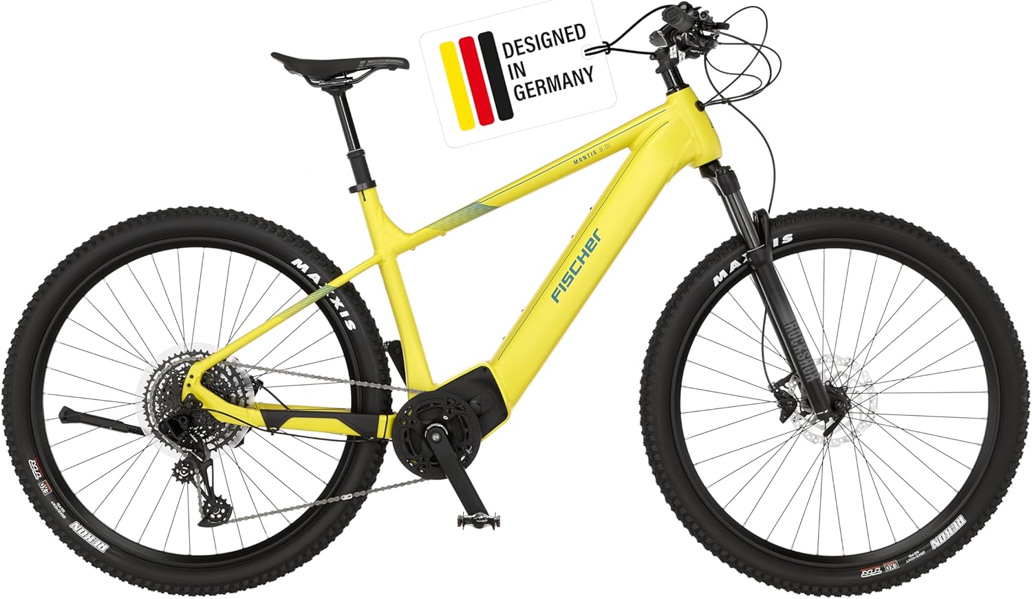 FISCHER E-Mountainbike MONTIS 8.0i, Elektrofahrrad für Damen und Herren, Mittelmotor 90 Nm, 36 V Akku