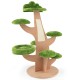 50 Inch Pine Shape Cat Tree for Indoor Cats with Sisal Scratching Board