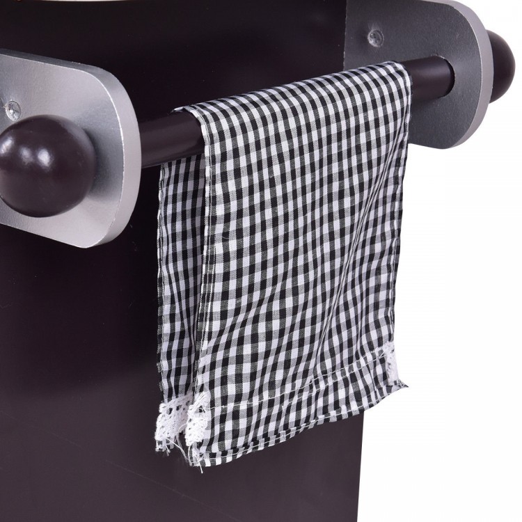 Kids Wooden Modern Kitchen Cooking Pretend Play Set