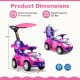 3-in-1 Push Car for Toddler Sliding Car with Seat Belt and Canopy
