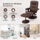 360°Swivel Massage Recliner Chair with Ottoman