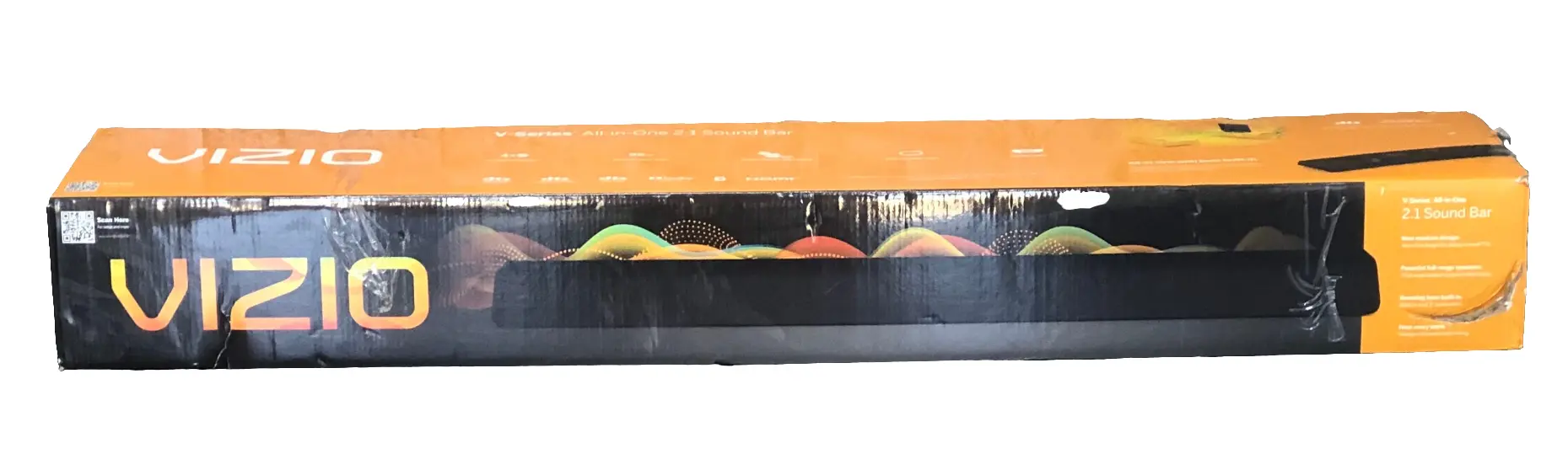 Vizio V-Series 2.1 Sound Bar with DTS Virtual:X & Bluetooth – Open Box, 98dB Premium Audio, Built-In Subwoofers