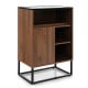 Wine Storage Cabinet Buffet Sideboard with Adjustable Shelf and Sliding Door