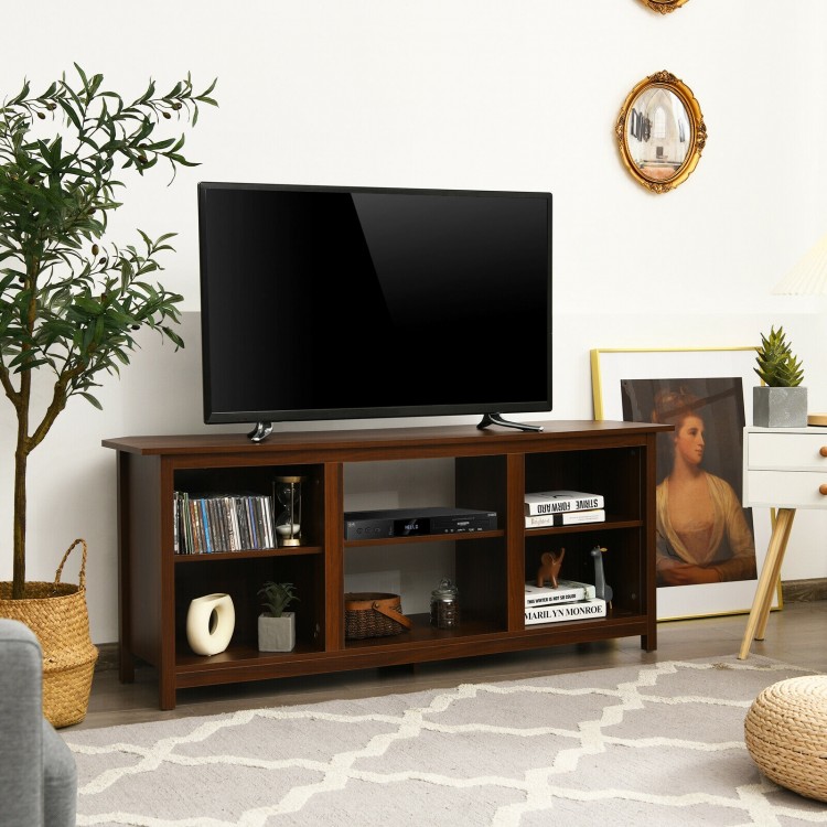 2 Tier Farmhouse Universal TV Stand for TV's up to 65 Inch Flat Screen