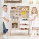 Play Kitchen Height Adjustable with Microwave and Lights and Sounds
