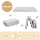 4 Inch Folding Sofa Bed Foam Mattress with Handles