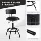 Set of 1/2 360° Swivel Counter Height Barstool with Padded Seat and Back