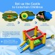 Kids Inflatable Bounce House with Slide and 480W blower