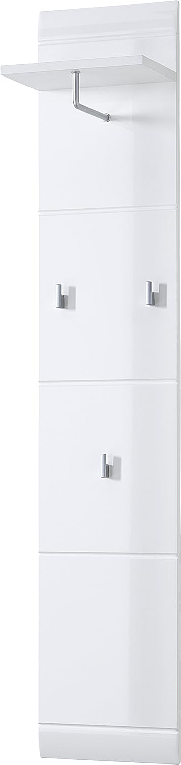 Germania 3523-84 skoskab med højglans front GW -Adana i hvid, 134 x 120 x 36 cm (BxHxD)