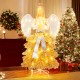 5.2 Feet Lighted Angel Artificial Christmas Tree with Warm White LED Lights