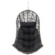 Hanging Egg Chair PE Rattan Swing Hammock Chair with Soft Pillow and Cushion