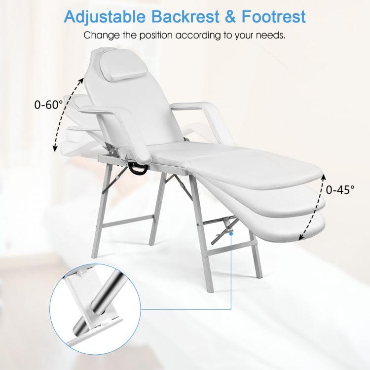 73 Inch Portable Tattoo Salon Facial Bed Massage Table