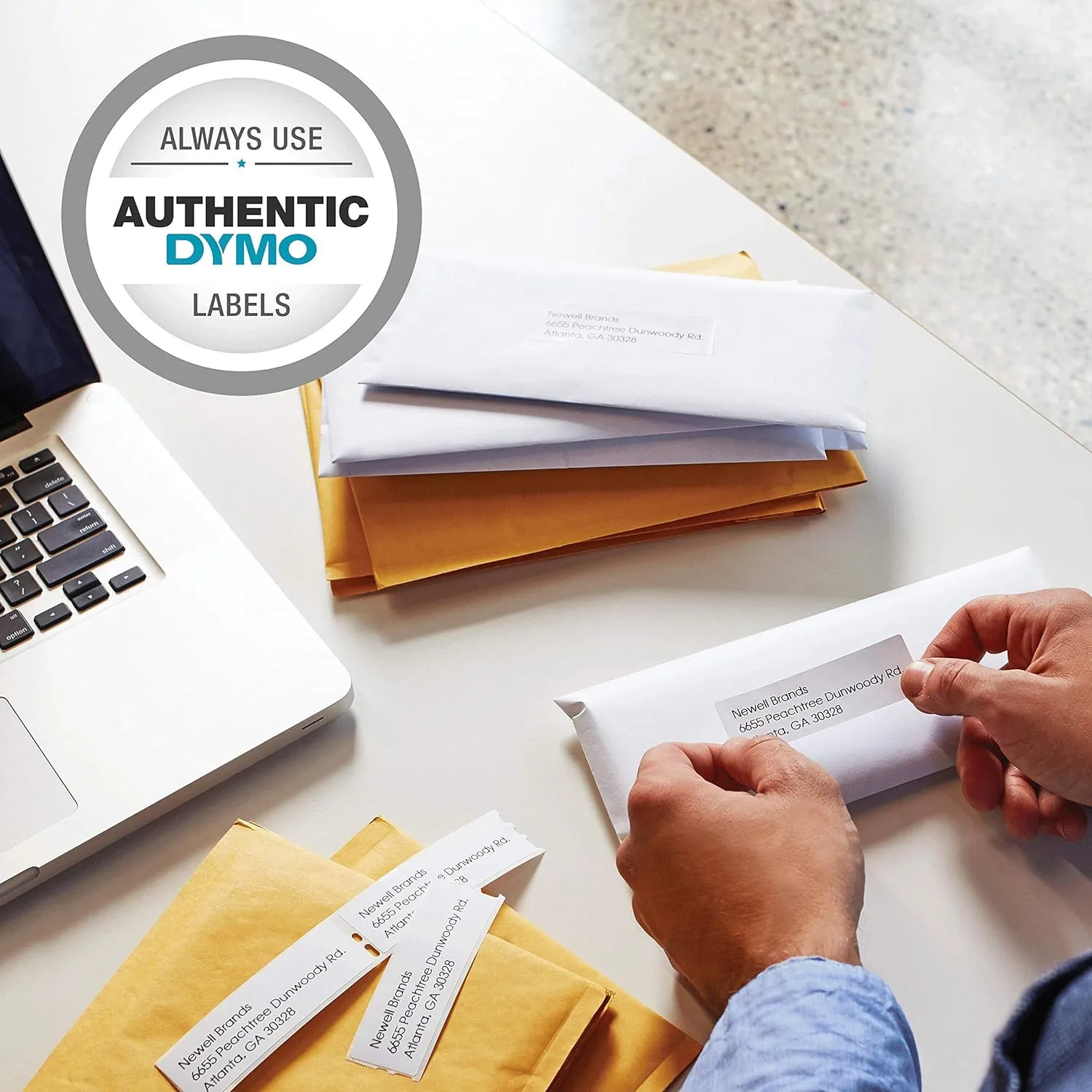 DYMO LabelWriter 450 Turbo Direct Thermal Label Printer, USB, 71 Labels/Minute, Black/Silver