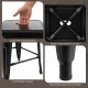 30 Inch Bar Stools Set of 4 with Square Seat and Handling Hole
