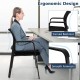 Set of 2 Stackable Reception Room Chairs with Padded Seat