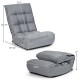 4-Position Adjustable Floor Chair Folding Lazy Sofa
