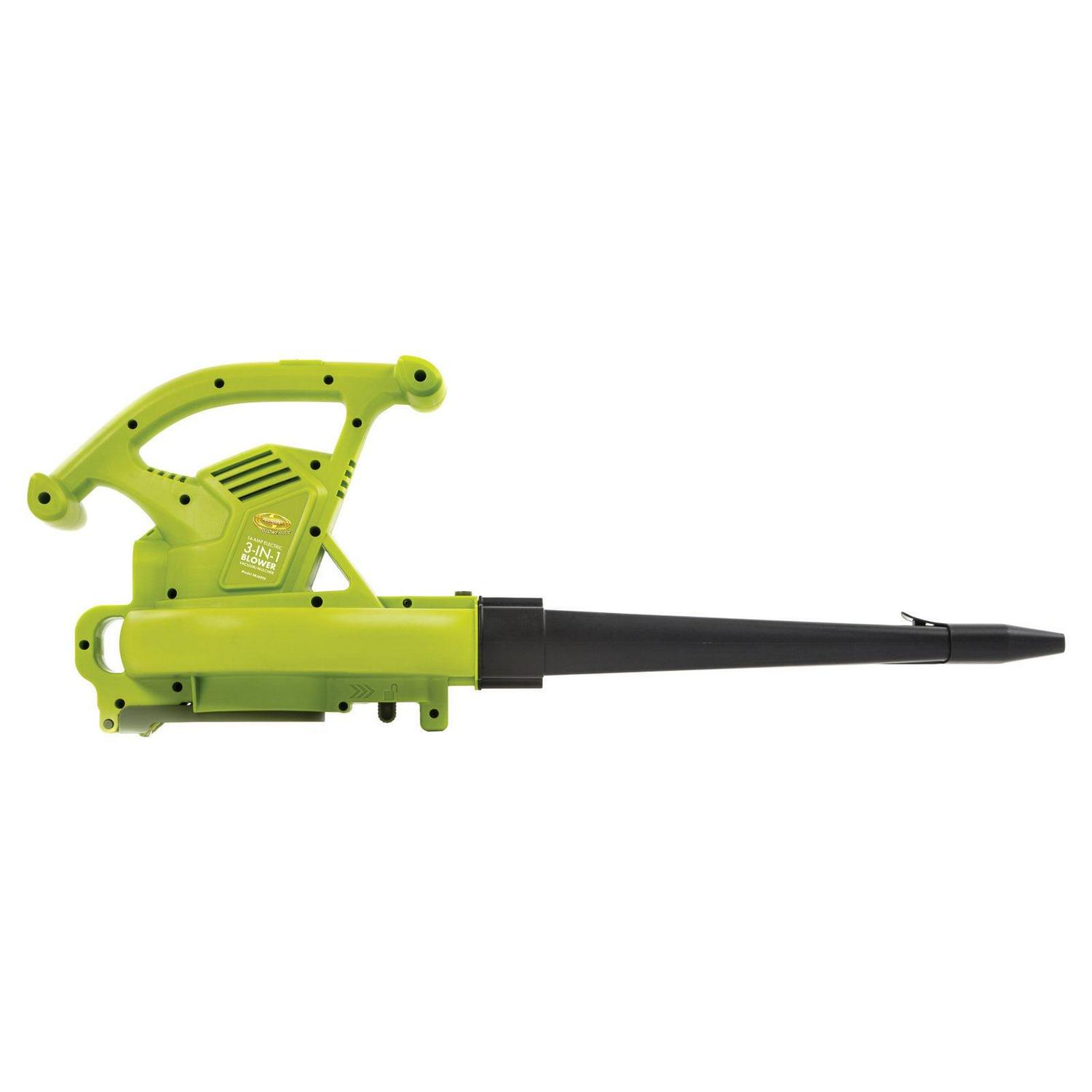 Sun Joe SBJ605E 3-in-1 Electric Blower/Vacuum/Mulcher, 14-Amp, 250mph, Aluminum Impeller