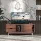 TV Console Cabinet with Drawers and Sliding Doors for TVs Up to 60 Inch