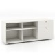 Storage Cabinet TV Console Cabinet with 2 Drawers and 4 Cubes for Entryway Living Room